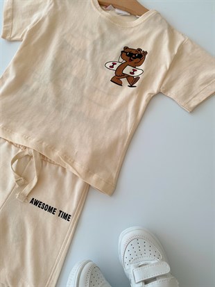 Bear Baskı T-shirt
