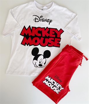 Kırmızı Mickey Mouse Takım 